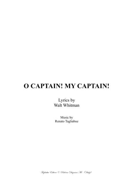 o captain my captain for bass solo or all basses satb choir oboe and string quartet